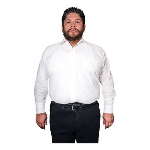 Camisa Vestir De Adulto Blanca Tallas Extras 44, 46, 48, 50 - Garufa Jeans