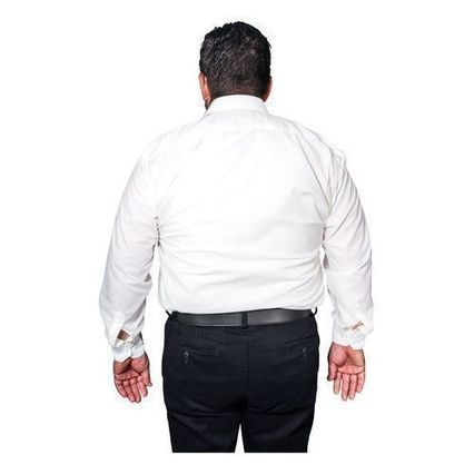 Camisa Vestir De Adulto Blanca Tallas Extras 44, 46, 48, 50 - Garufa Jeans