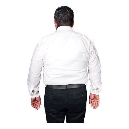 Camisa Vestir De Adulto Blanca Tallas Extras 44, 46, 48, 50 - Garufa Jeans