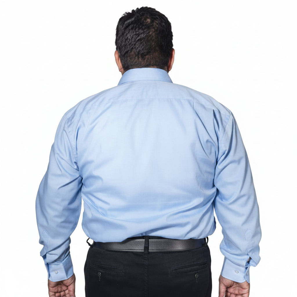 Camisa Vestir Formal Adulto Azul Cielo Tallas Extras 58 Y 60 - Garufa Jeans