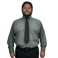 Camisa Vestir Formal Adulto Gris Oxford Talla Extras 58 Y 60 - Garufa Jeans