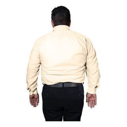 Camisa Vestir Formal Adulto Hueso Beige Talla Extras 58 Y 60 - Garufa Jeans