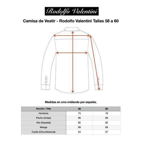Camisa Vestir Formal Adulto Hueso Beige Talla Extras 58 Y 60 - Garufa Jeans