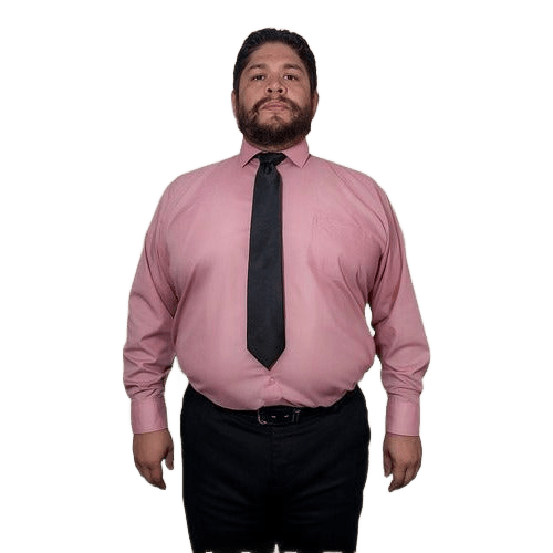 Camisa Vestir Formal Adulto Palo De Rosa Talla Extra 58 Y 60 - Garufa Jeans