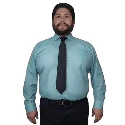 Camisa Vestir Formal Adulto Verde Menta Talla Extras 58 Y 60 - Garufa Jeans