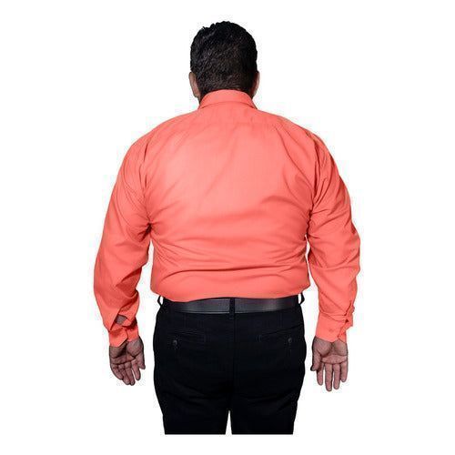 Camisa Vestir Formal Para Adulto Coral Talla Extras 58 Y 60 - Garufa Jeans