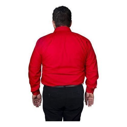 Camisa Vestir Formal Para Adulto Roja Tallas Extras 58 Y 60 - Garufa Jeans