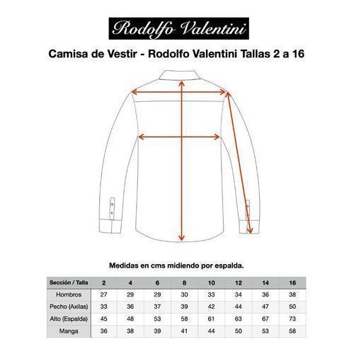 Camisa Vestir Infantil Juvenil Azul Cielo Tallas 2 A 16 - Garufa Jeans