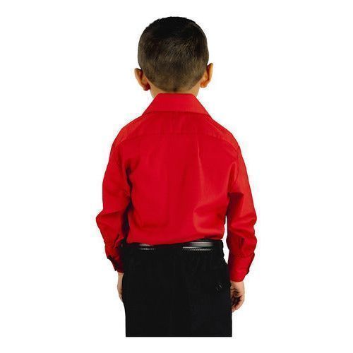 Camisa Vestir Infantil Juvenil Bailables Roja 2 A 16 - Garufa Jeans