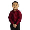 Camisa Vestir Infantil Juvenil Bailables Vino 2 A 16 - Garufa Jeans