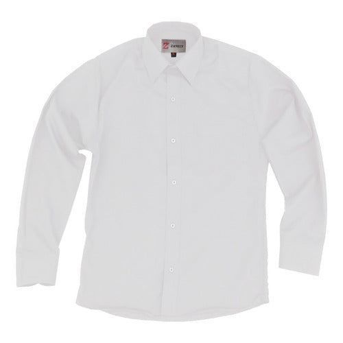 Camisa Vestir Infantil Juvenil Escolar Blanca 2 A 16 - Garufa Jeans