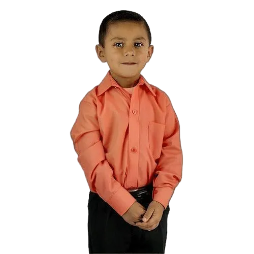 Camisa Vestir Infantil Juvenil Salida Escolar Coral 2 A 16 - Garufa Jeans