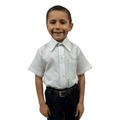 Camisa Vestir Infantil Manga Corta Escolar Blanca 2 A 16 - Garufa Jeans