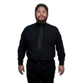 Camisa Vestir Para Adulto Negra Tallas Extras 44, 46, 48, 50 - Garufa Jeans