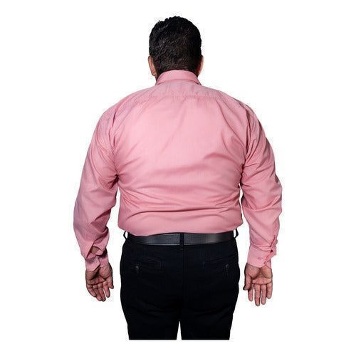 Camisa Vestir Para Adulto Palo De Rosa Tallas Extras 44 A 50 - Garufa Jeans