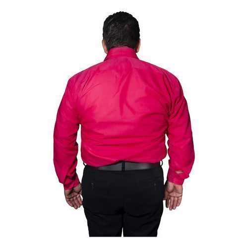 Camisa Vestir Para Adulto Rosa Fiusha Tallas Extras 44 A 50 - Garufa Jeans