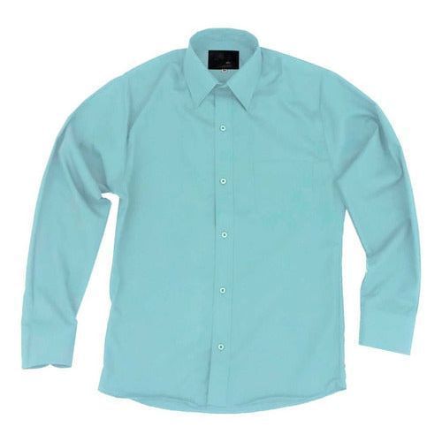 Camisa Vestir Para Adulto Verde Menta Tallas Extras 44 A 50 - Garufa Jeans