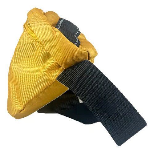 Cangurera Cat Hombre Casual Caterpillar Amarillo Diseño De La Tela Lisa - Garufa Jeans
