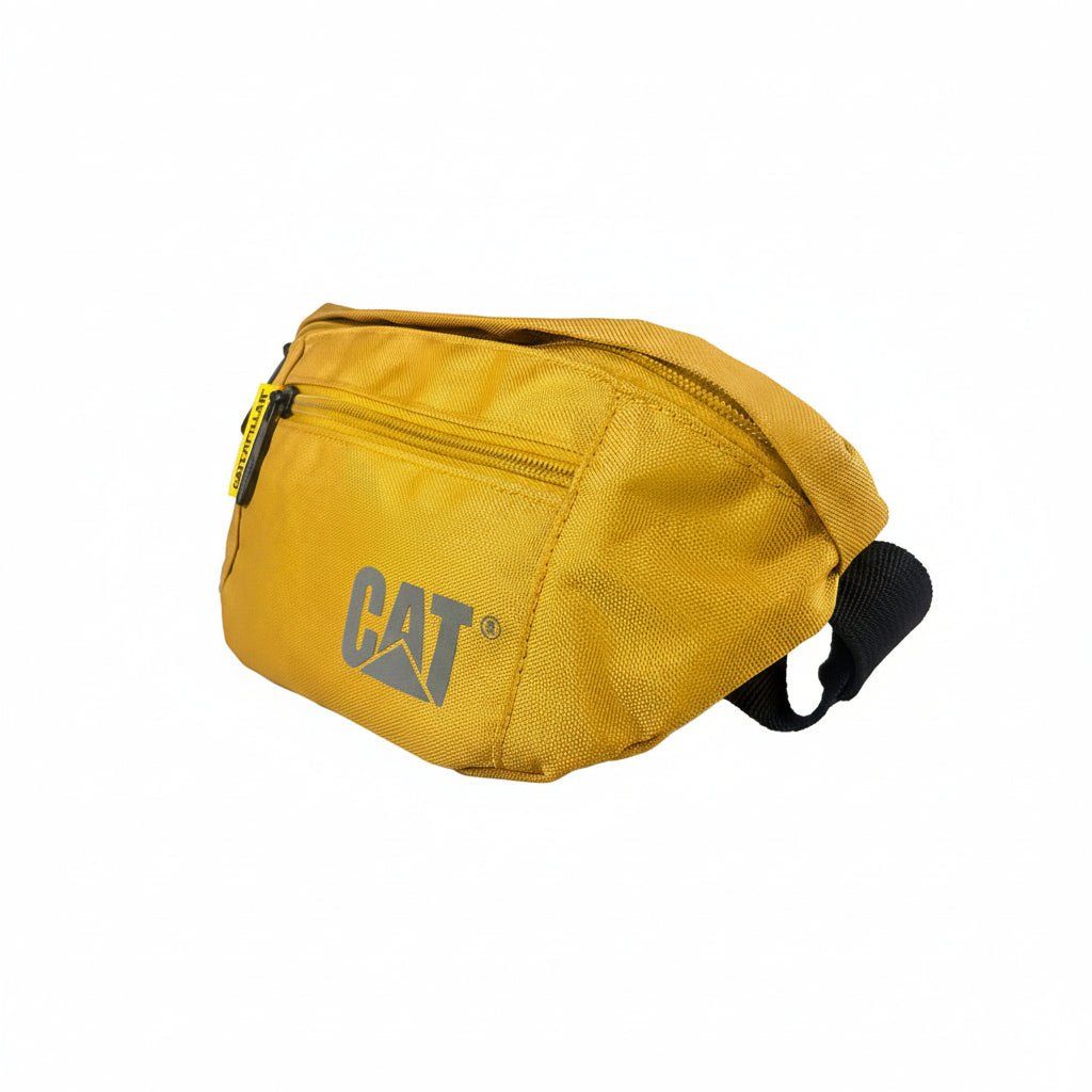 Cangurera Cat Hombre Casual Caterpillar Amarillo Diseño De La Tela Lisa - Garufa Jeans