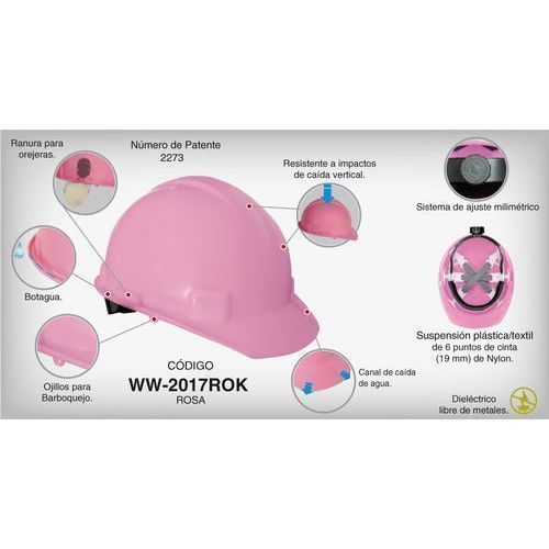 Casco Seguridad Jyrsa Ajuste Matraca Dieléctrico Certificado - Garufa Jeans