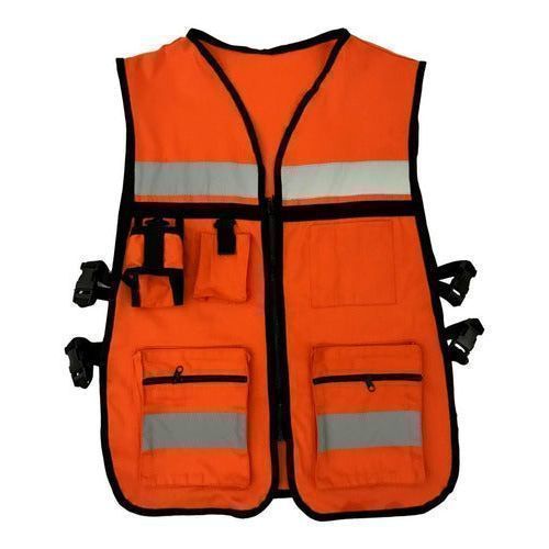 Chaleco Brigadista Con Reflejantes Para Seguridad Industrial - Garufa Jeans