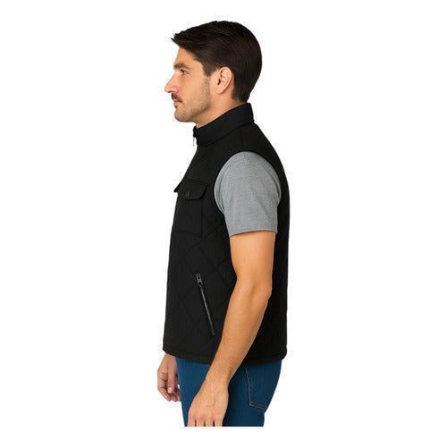 Chaleco De Pana Panilla Capitonado Cálido Abrigador Casual - Garufa Jeans