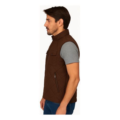 Chaleco De Pana Panilla Capitonado Cálido Abrigador Casual - Garufa Jeans