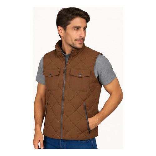 Chaleco De Pana Panilla Capitonado Cálido Abrigador Casual - Garufa Jeans