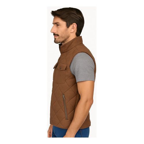 Chaleco De Pana Panilla Capitonado Cálido Abrigador Casual - Garufa Jeans
