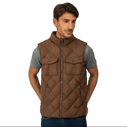 Chaleco De Pana Panilla Capitonado Cálido Abrigador Casual - Garufa Jeans