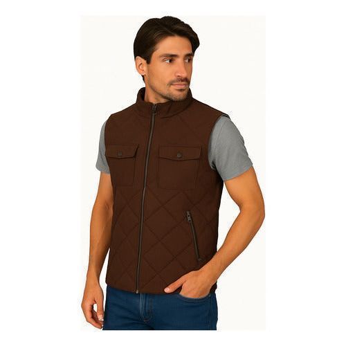 Chaleco De Pana Panilla Capitonado Cálido Abrigador Casual - Garufa Jeans