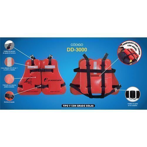 Chaleco Jyrsa Dd - 3000 Salvavidas De Trabajo Dry Drop - Garufa Jeans