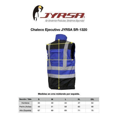 Chaleco Jyrsa Eco - 1320 Ejecutivo Seguridad Reflejantes Extra - Garufa Jeans