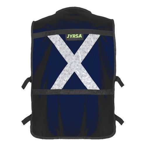 Chaleco Jyrsa Eco - 2040 Brigadista Con Reflejantes Seguridad - Garufa Jeans