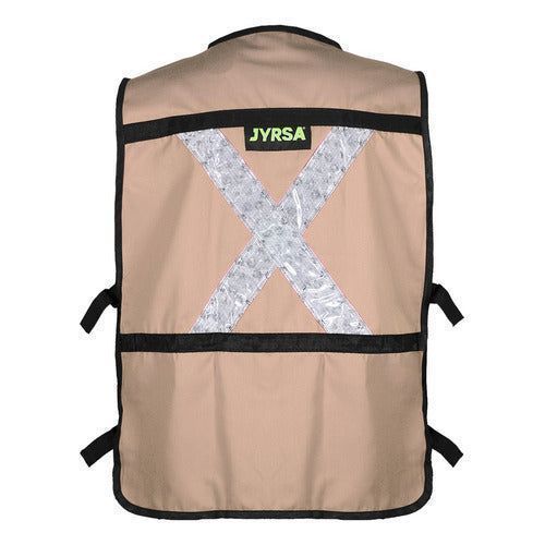Chaleco Jyrsa Eco - 2040 Brigadista Con Reflejantes Seguridad - Garufa Jeans