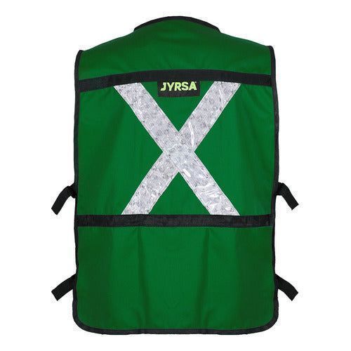 Chaleco Jyrsa Eco - 2040 Brigadista Con Reflejantes Seguridad - Garufa Jeans