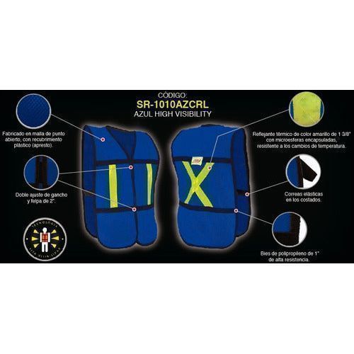 Chaleco Jyrsa Sr - 1010 Malla Con Reflejantes Construcción - Garufa Jeans