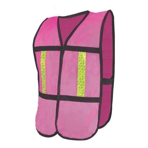Chaleco Jyrsa Sr - 1010 Malla Con Reflejantes Seguridad Rosa - Garufa Jeans
