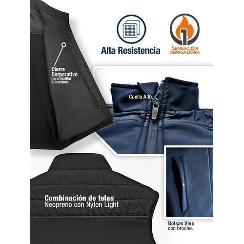 Chaleco Preslow Malinalco Softshell Neopreno Repelente - Garufa Jeans
