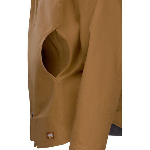 Chamarra Dickies Dj10 Loneta Resistente Capucha Y Borrega - Garufa Jeans