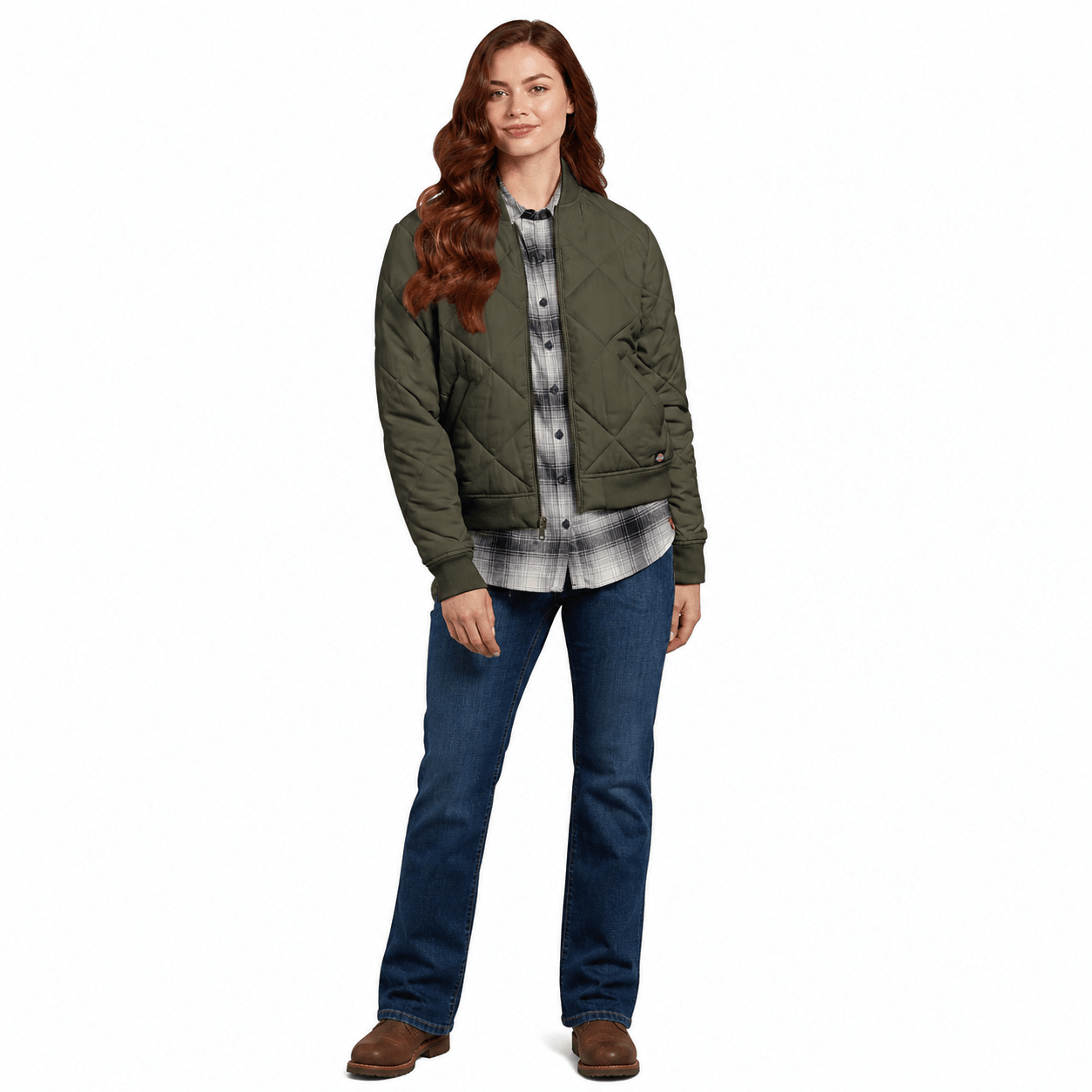 Chamarra Dickies Fj800 Capitonada Para Mujer - Garufa Jeans