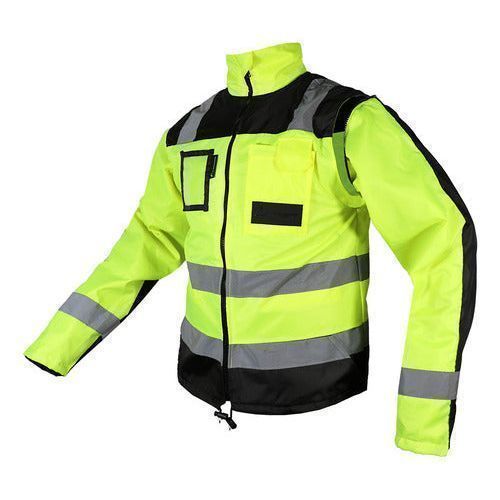 Chamarra Jyrsa Eco - 1420 Visibilidad Reflejantes Desmontable - Garufa Jeans