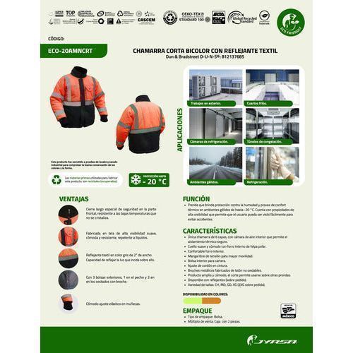 Chamarra Jyrsa Eco - 20 Térmica Reflejantes Menos - 20 Grados - Garufa Jeans