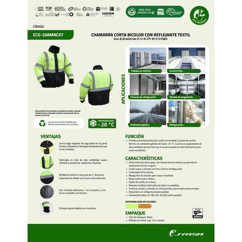 Chamarra Jyrsa Eco - 20 Térmica Reflejantes Menos - 20 Grados - Garufa Jeans