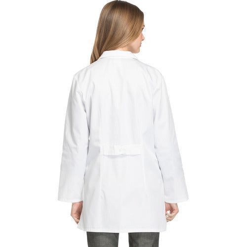 Bata corta médica Cherokee 1462 blanca en talla extra, vista posterior