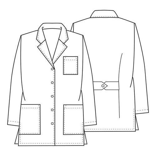 Ficha técnica de la bata corta médica Cherokee 1462 blanca en talla extra | color:blanca