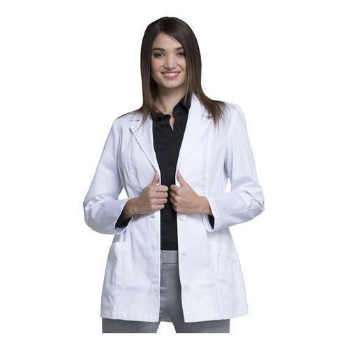 Bata corta médica Cherokee 2316 para mujer en blanca, vista frontal | color:blanca