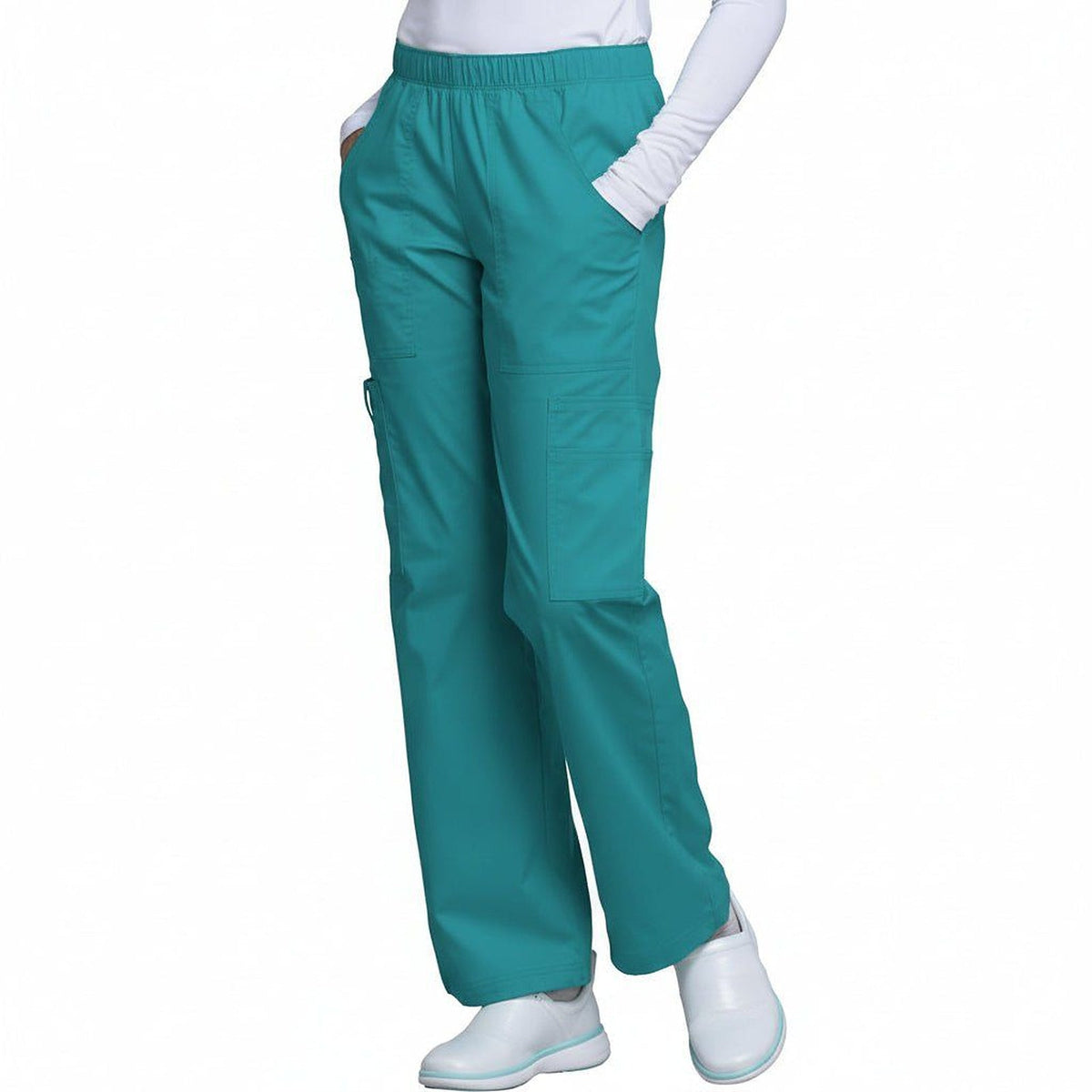 Pantalón quirúrgico Cherokee 4005 para mujer jade, vista frontal | color:jade