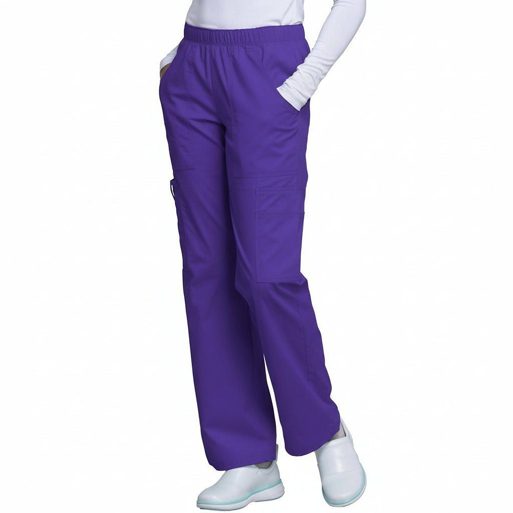 Pantalón quirúrgico Cherokee 4005 para mujer uva, vista frontal