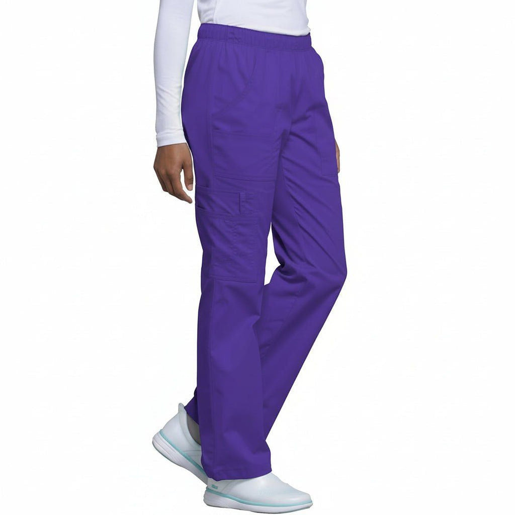 Pantalón quirúrgico Cherokee 4005 para mujer uva, vista lateral